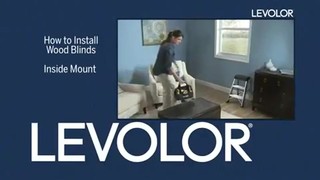 How To Install Levolor Inside Mount Wood And Faux Blinds
